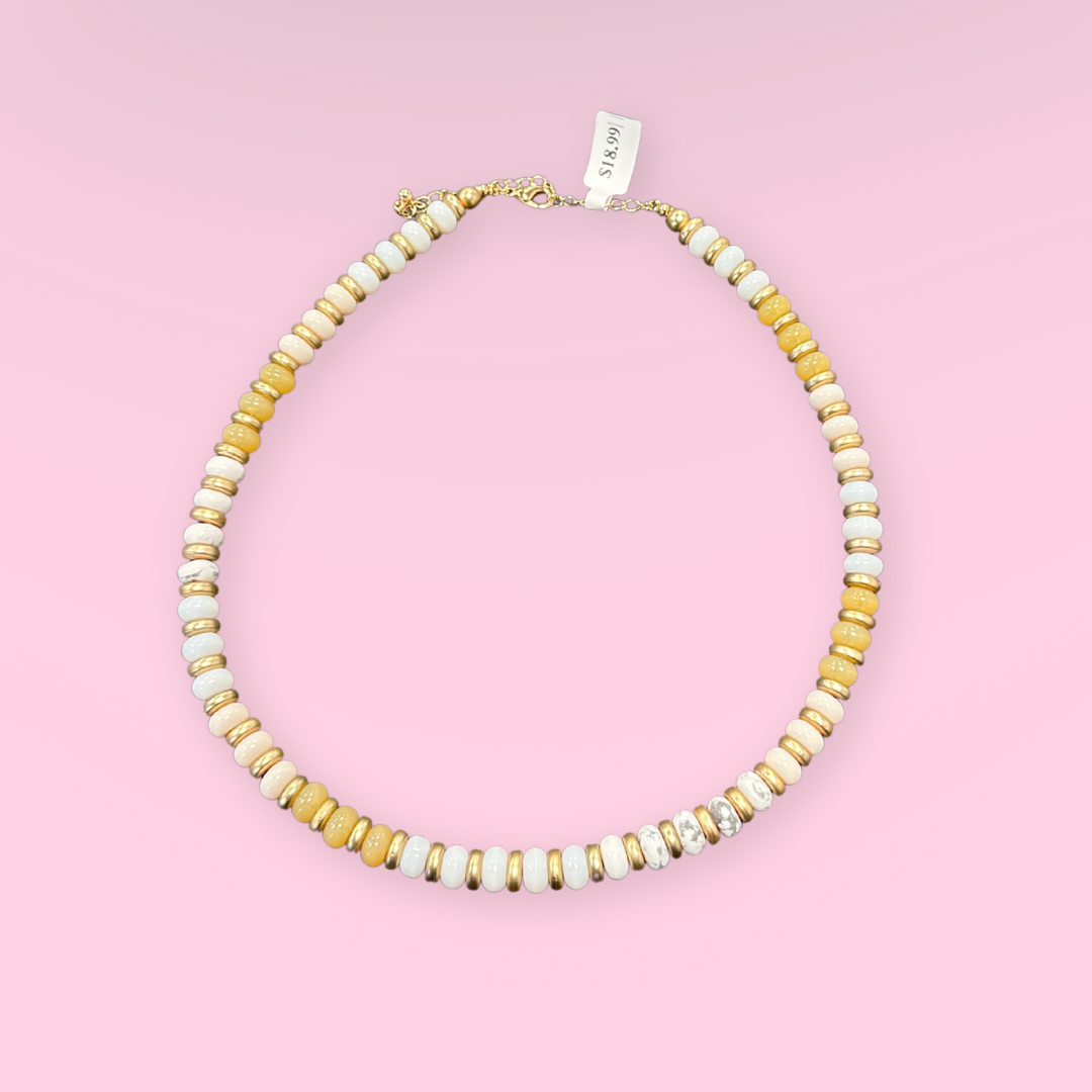 Champagne Beaded Necklace