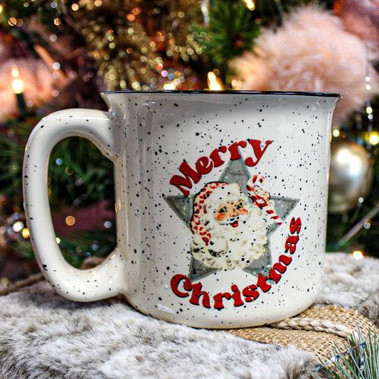 Merry Christmas Vintage Santa Mug