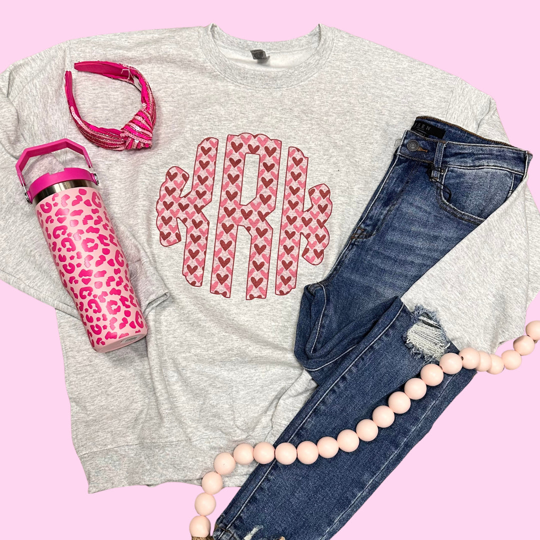 Valentine Monogram Sweatshirt