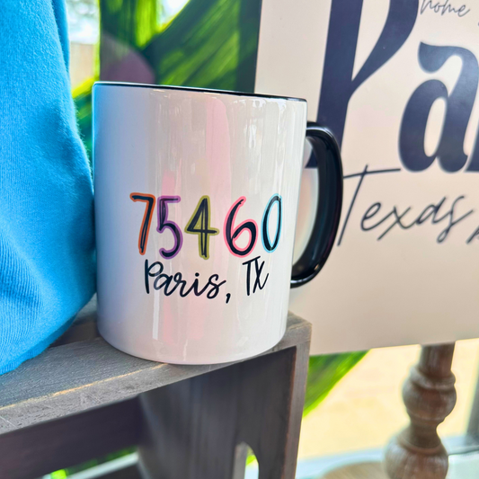 75460 Paris, TX Coffee Mug