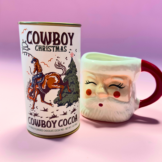 Cowboy Christmas Hot Chocolate Tin