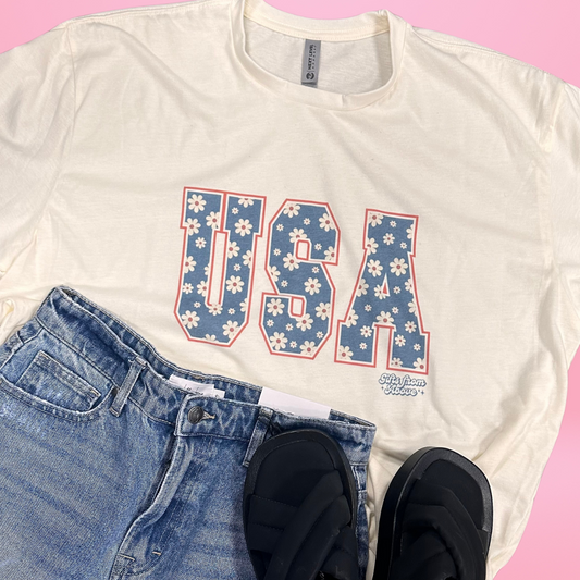 Flower USA Graphic Tee