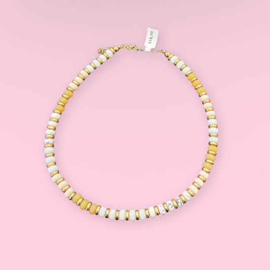 Champagne Beaded Necklace