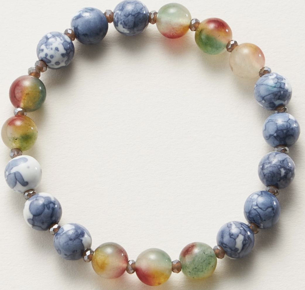 Natural Stone Beaded Bracelet