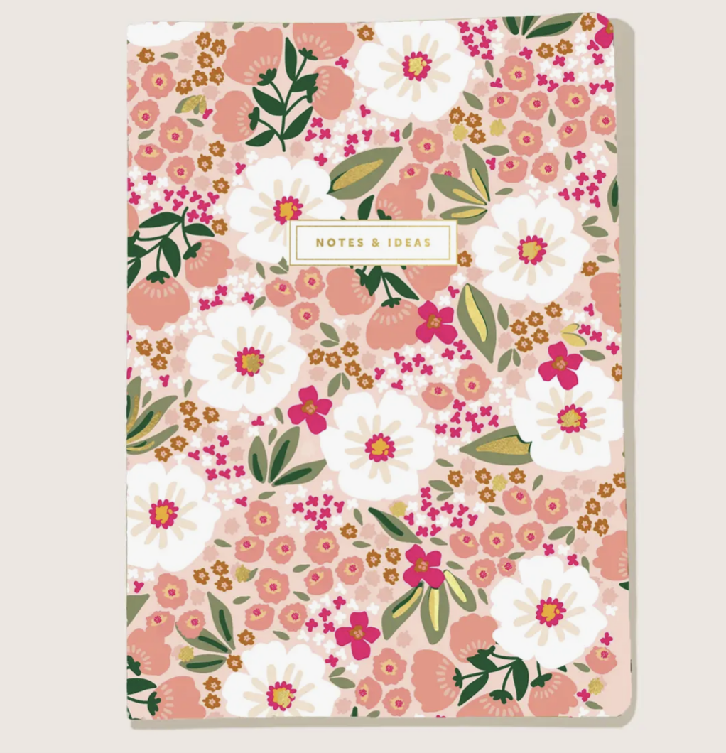 The Darling Effect  Sweet Meadow Pink Notebook