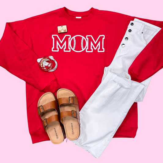 Baseball Mom Sweatshirt or Tee
