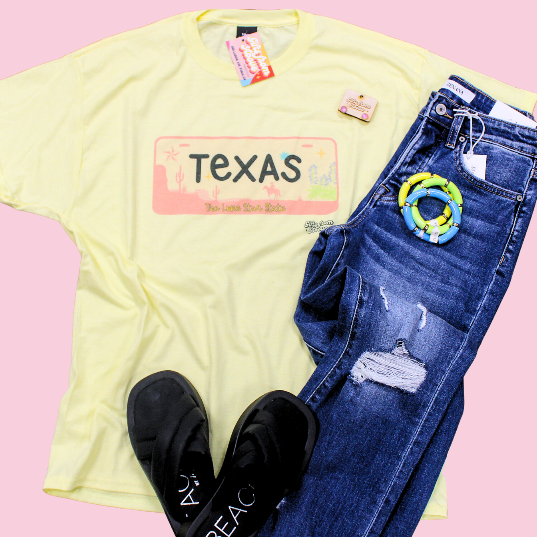 Texas License Plate Tee