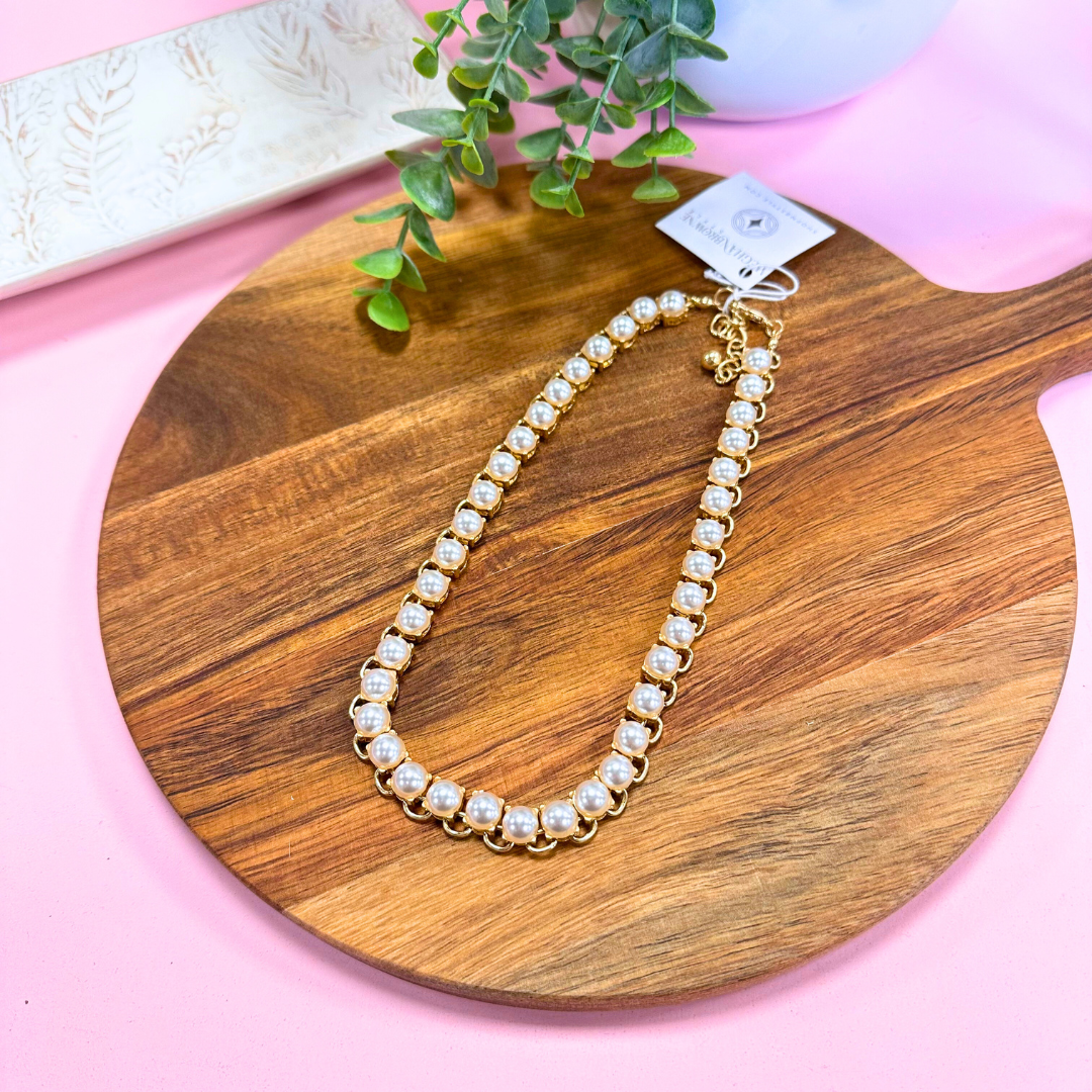 Berdie Pearl Necklace by Meghan Browne