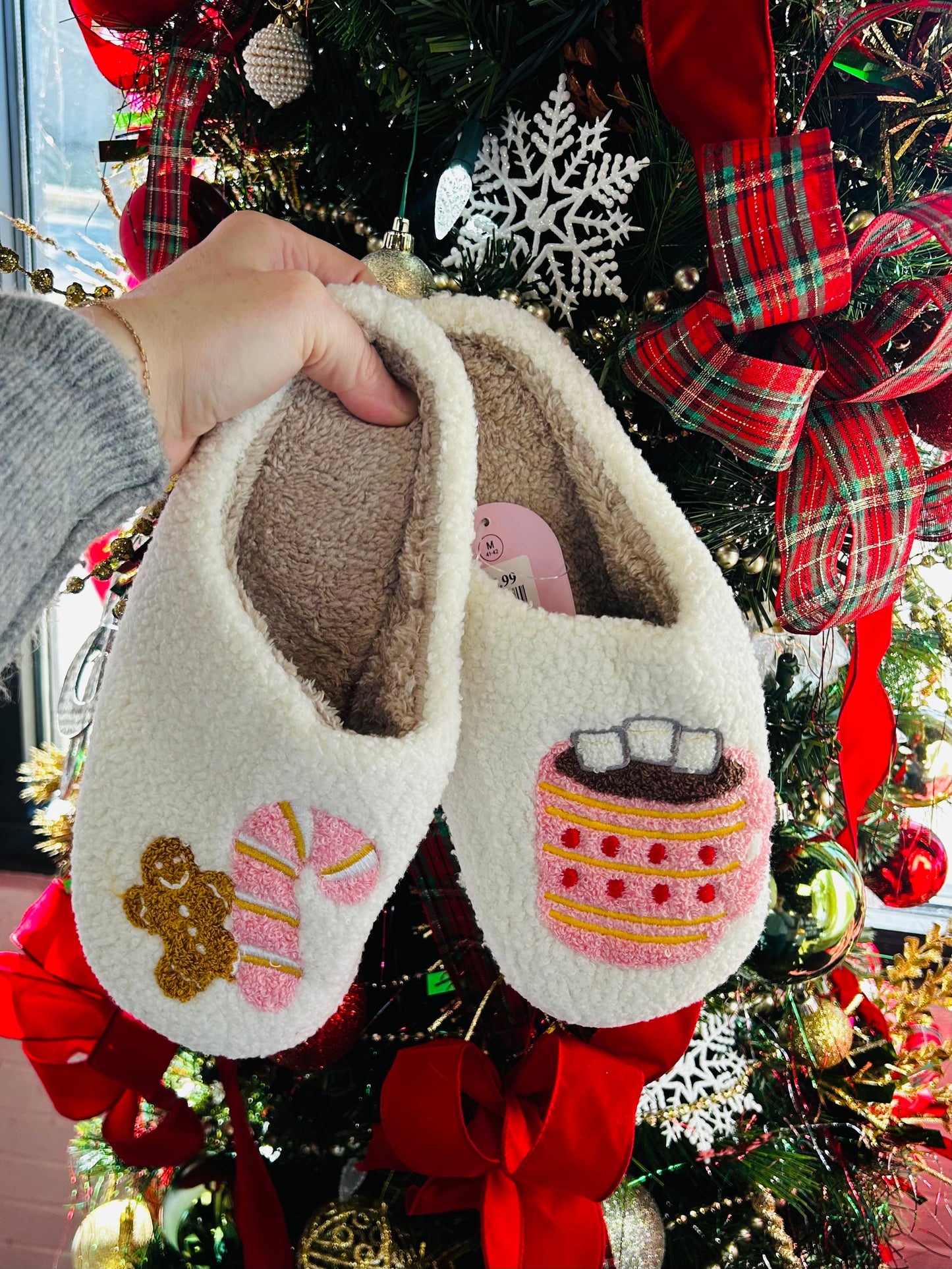 Hot Chocolate Fuzzy Fleece Soft Slipper