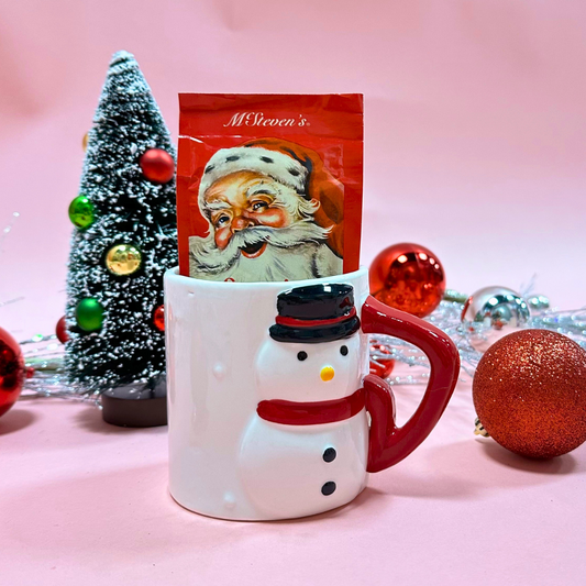 Snowman Stoneware Holiday Mug