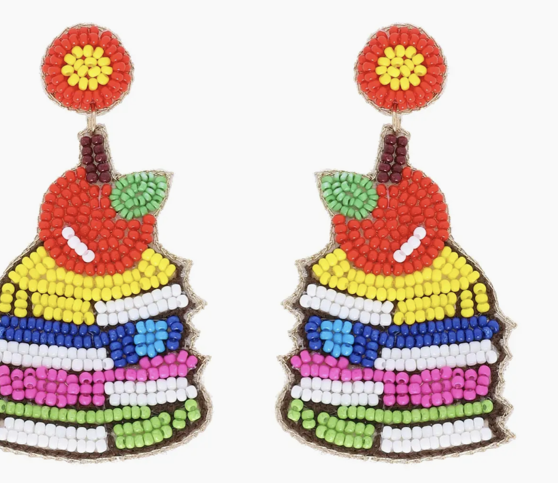 Teacher School Books Earrings