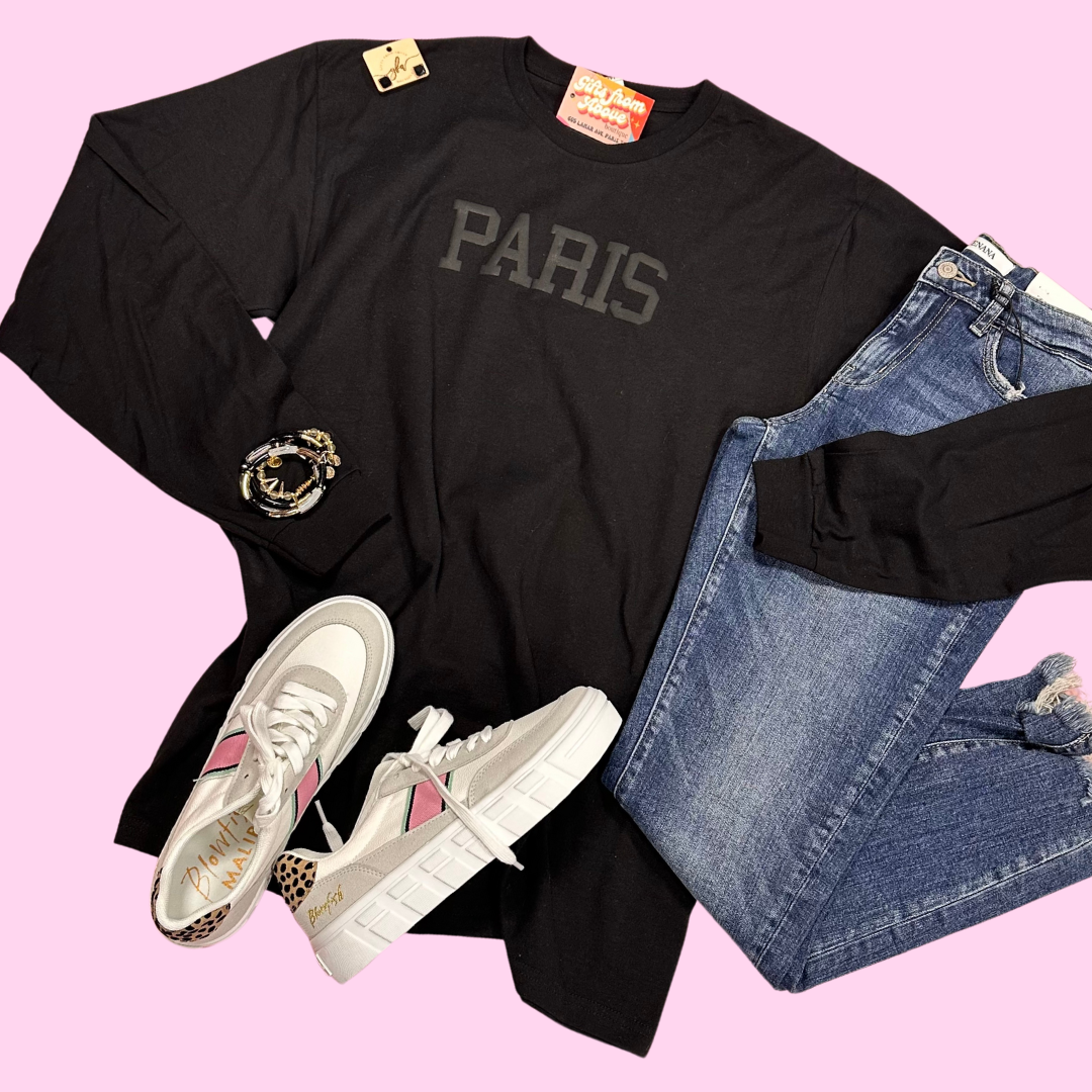 Paris Longsleeve Puff  Print