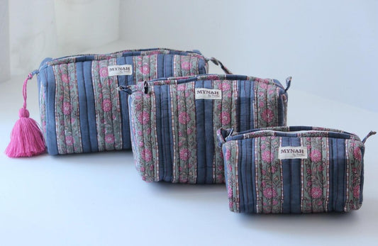 Rosy Rows Quilted Bags by Mynah