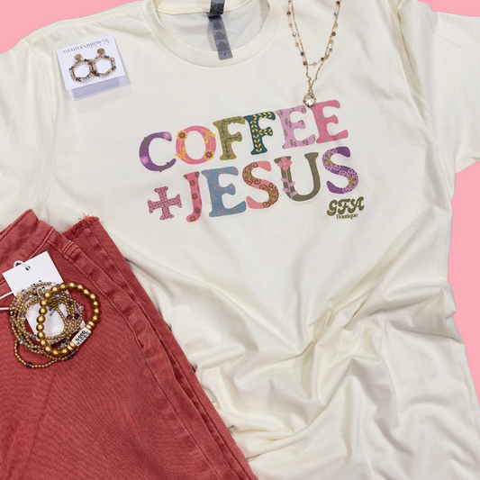 Coffee + Jesus Graphic Tee