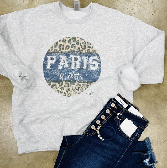 Wildcat Distressed Leopard Sweatshirt