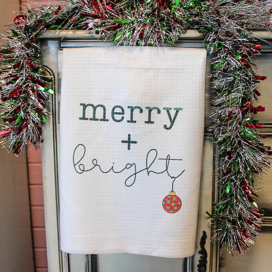 Merry & Bright Christmas Towel