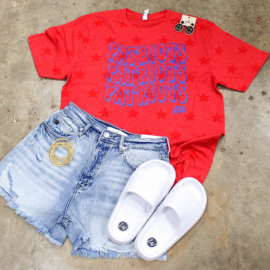 Wavy Patriots Spirit Tee