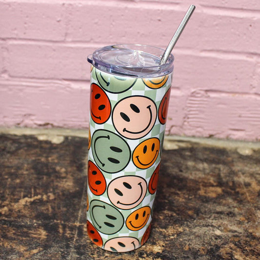 Happy Face Stainless Steel Tumbler