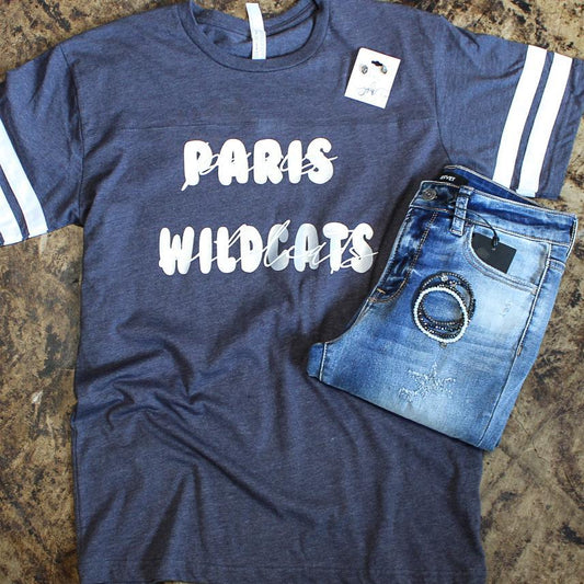 Paris Wildcat Bubble Letter Jersey Tee