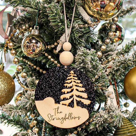 Starry Night Custom Christmas Ornament