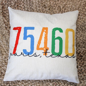 Personalized Zip Code Pillow