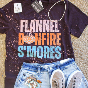 Flannel Bonfire S'mores Tee