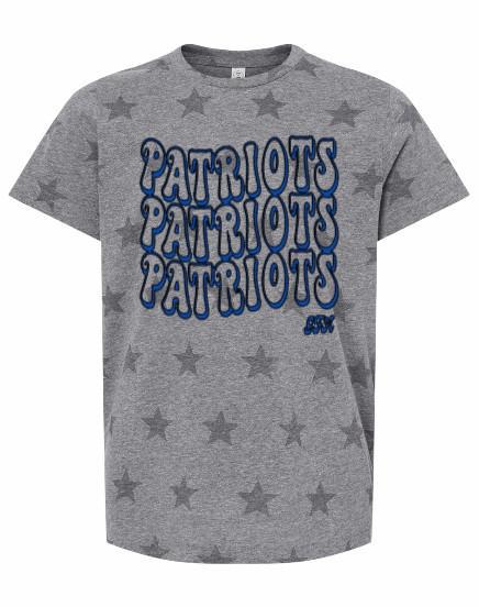 Youth Wavy Patriots Spirit Tee