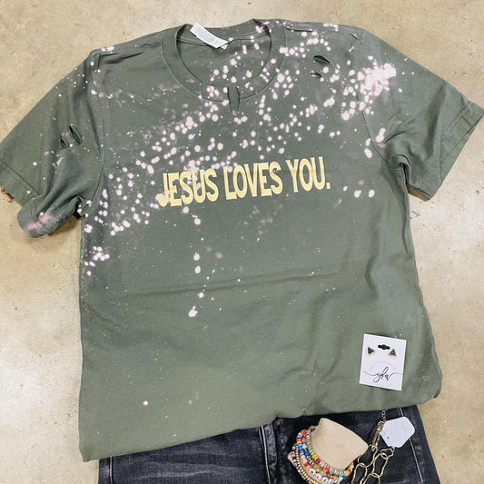 Jesus Loves You-Distressed