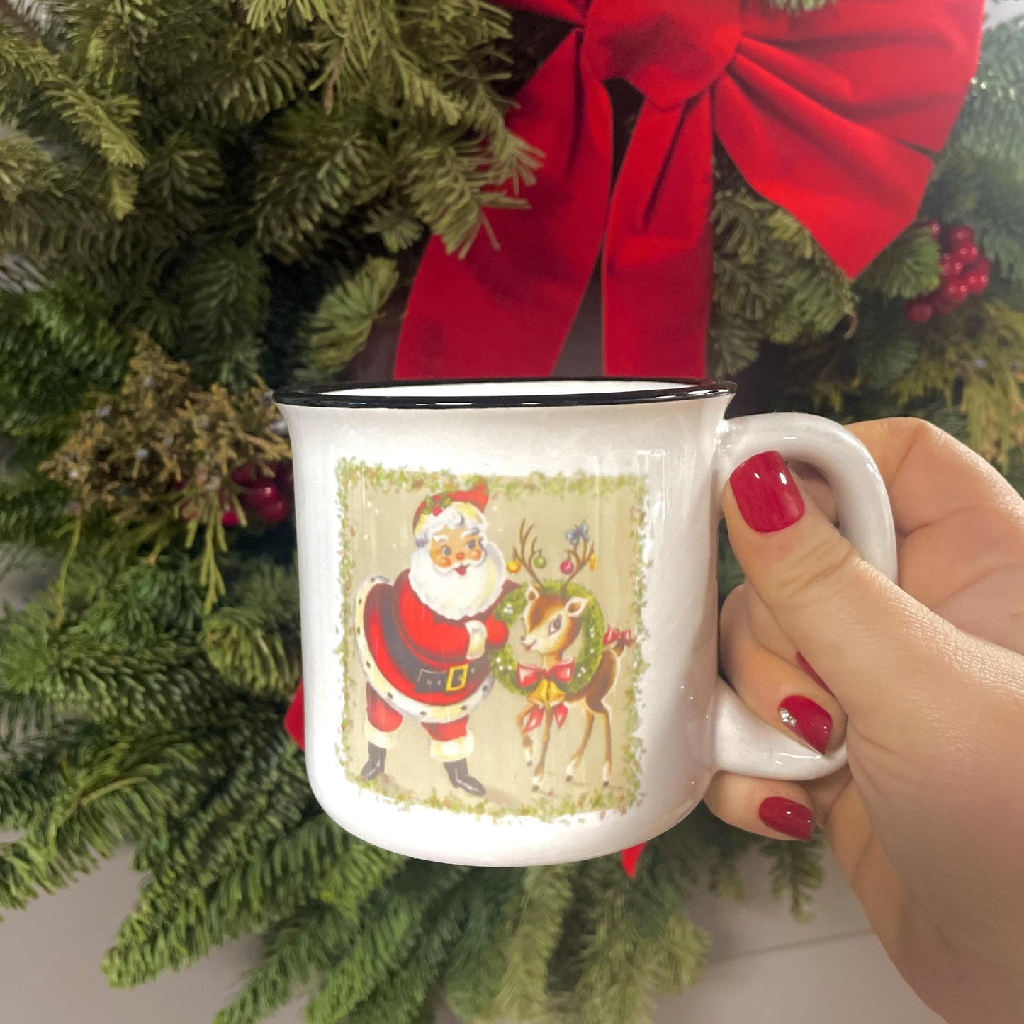 Santa & Rudolph Coffee Mug