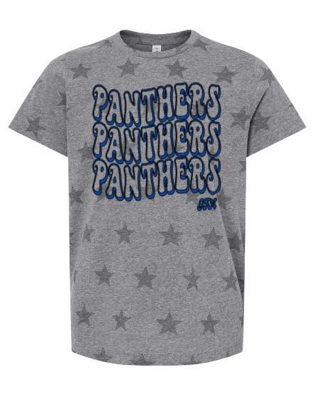 Youth Wavy Panthers Spirit Tee