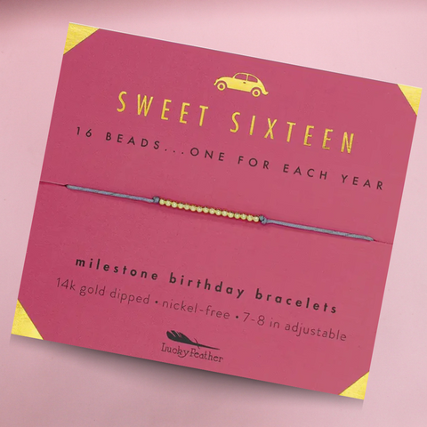 Sweet Sixteen Milestone Bracelet