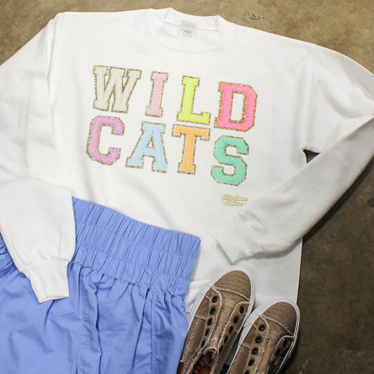Wildcat Chenille Font Sweatshirt