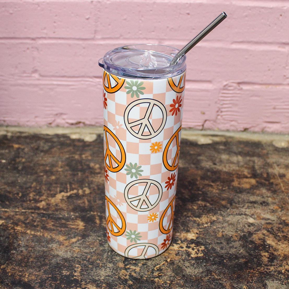 Peace Sign Stainless Steel Tumblers