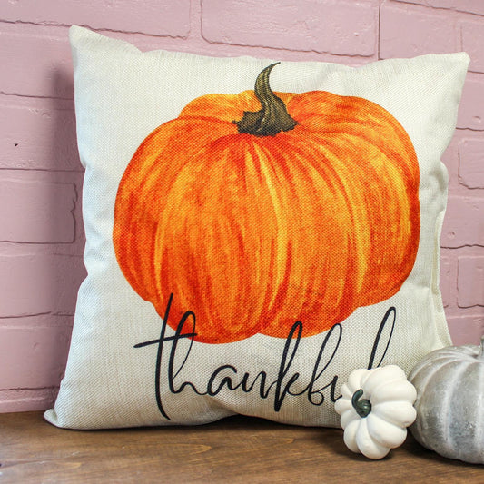 Thankful Pumpkin Pillow
