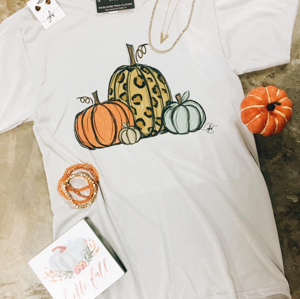 Four Little Pumpkins Tee