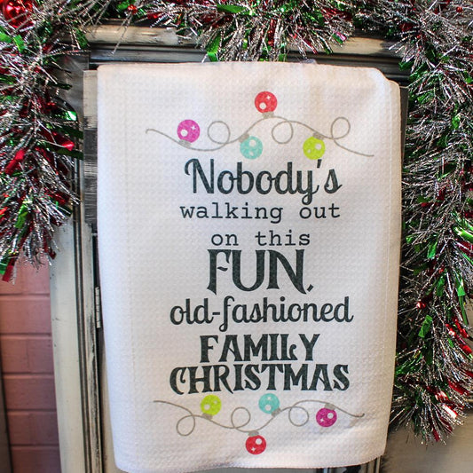 Old Fashion Family Christmas Towel