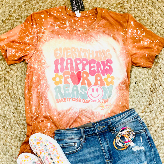 Bleached Everything Happens for a Reason Tee