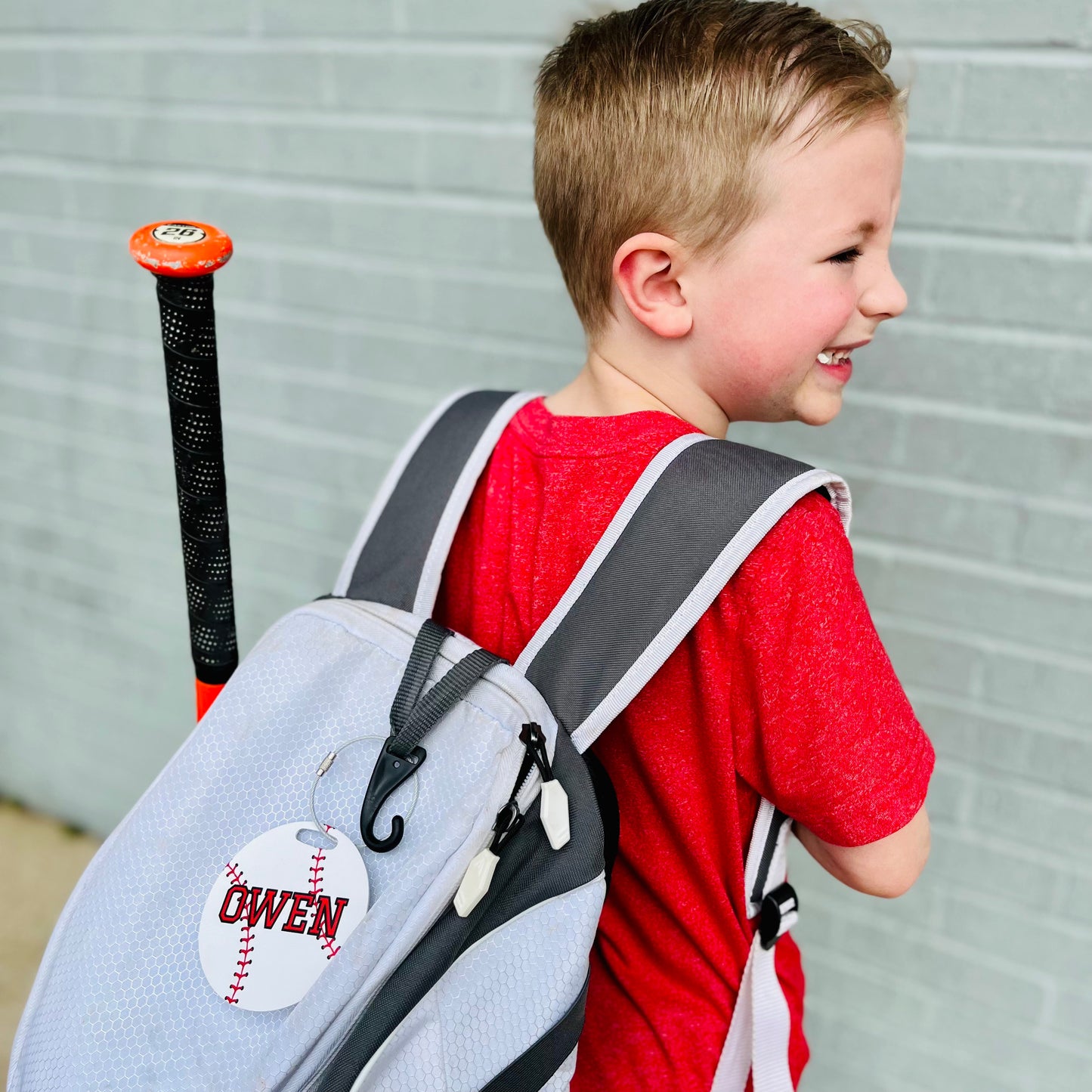 Baseball or Softball Bag Tag